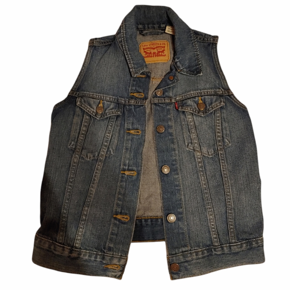 Levi Strauss jean button vest